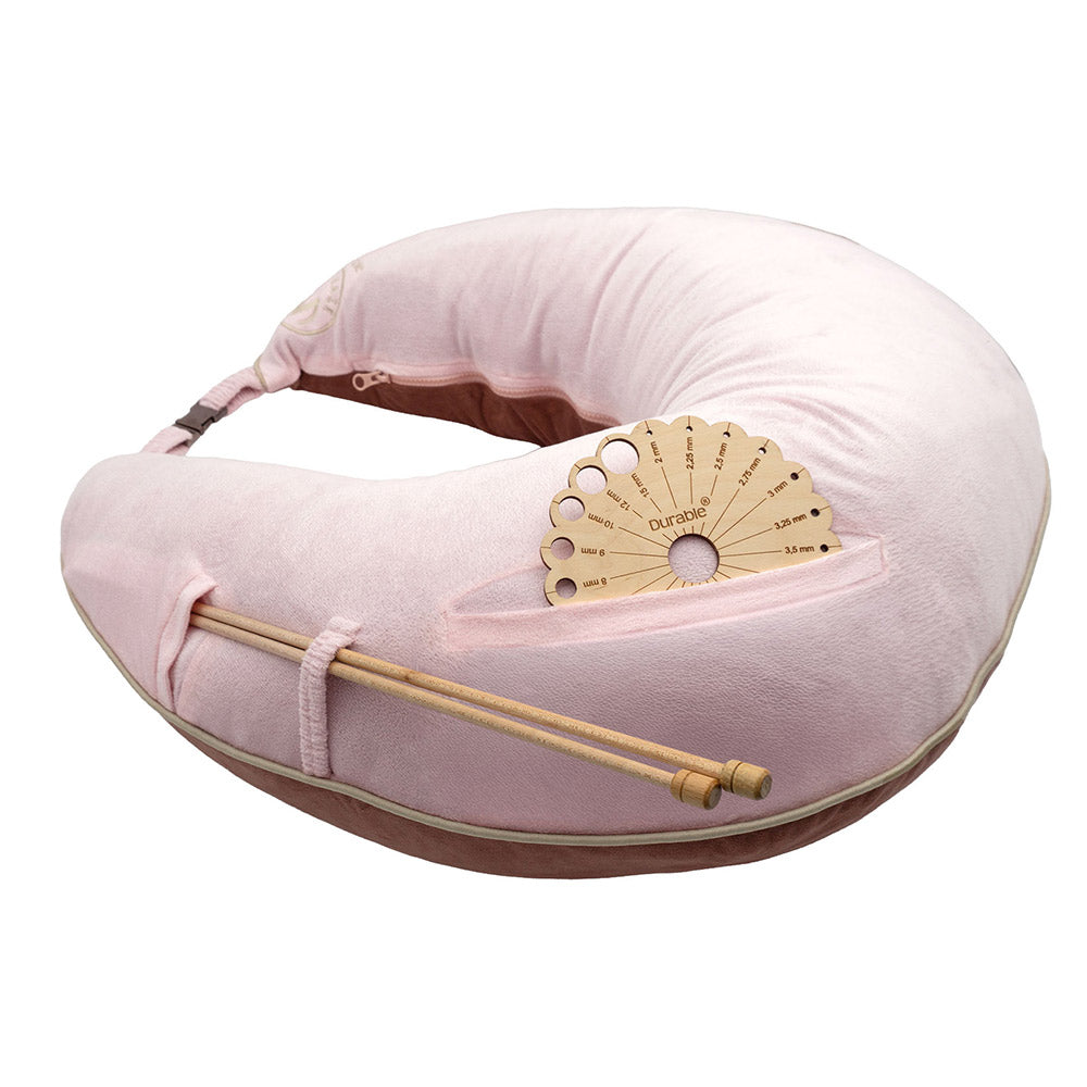 Durable Crafteaze ergonomisch handwerkkussen 70 x 70 cm 225 Vintage Pink handig opbergen 2