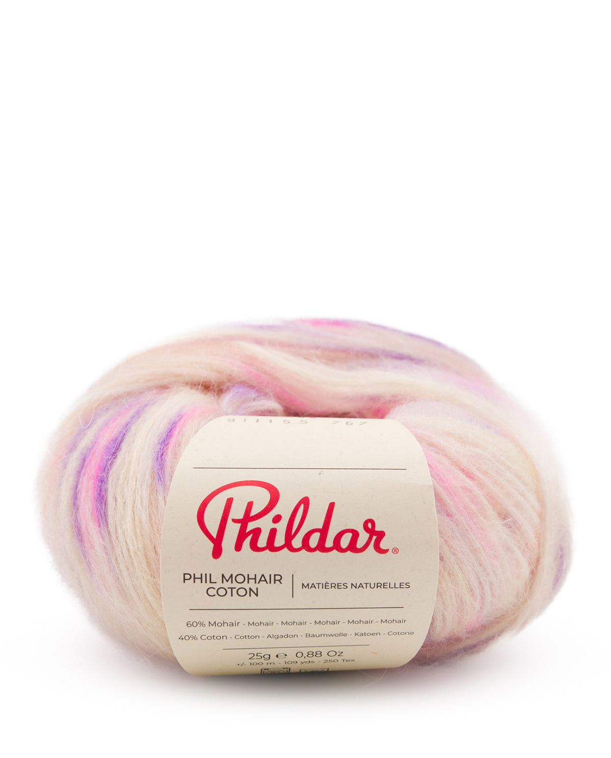 Phildar Phil Mohair Coton 1440 Gele Confetti - sfeerfoto 1