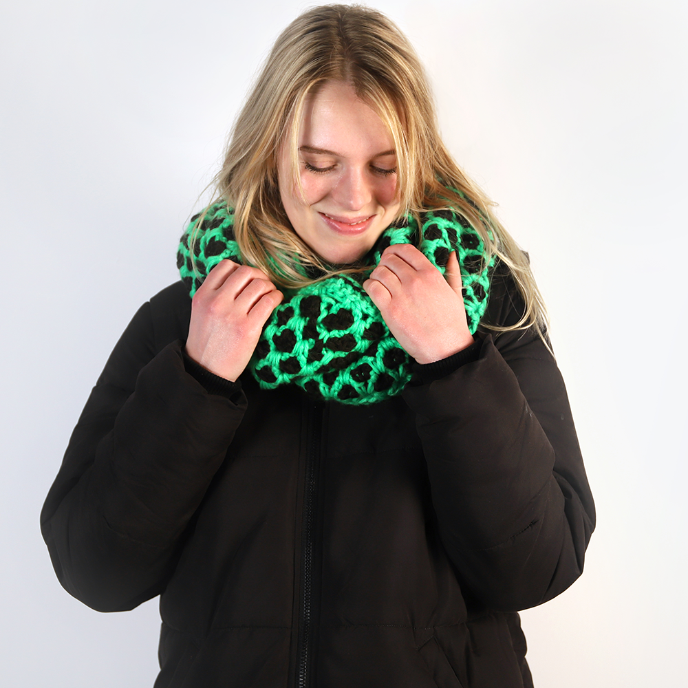 Chunky Colsjaal Haakpakket
