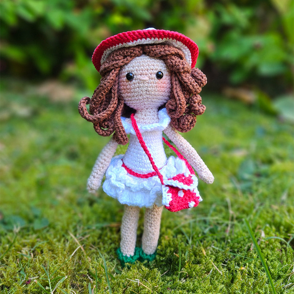 Amigurumi Herfstfestival - Paddenstoelmeisje Pippa - Kroeliez Haakpatroon (Digital)