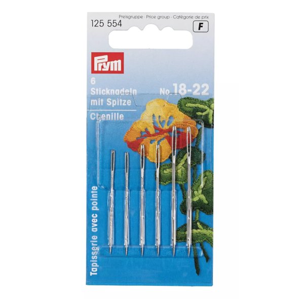 Prym Borduurnaalden Nr.18-22 (scherpe punt)