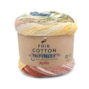 Katia Fair Cotton Infinity 107 Lichtbruin-bordeauxrood-bruingrijs-oker