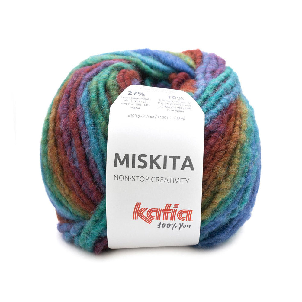 Katia Miskita 102 Rood-Blauw-Wijn rood