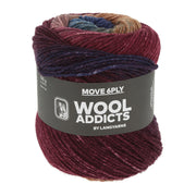Lang Yarns Move 6-Fach 0001 Wijn/Cognac/Blauw