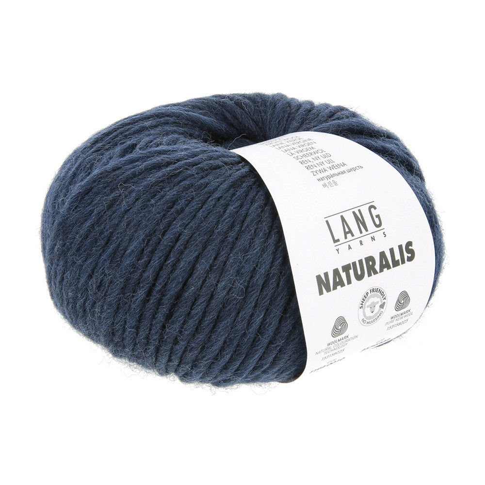 Lang Yarns Naturalis 0010 Staalblauw - bol garen met banderol