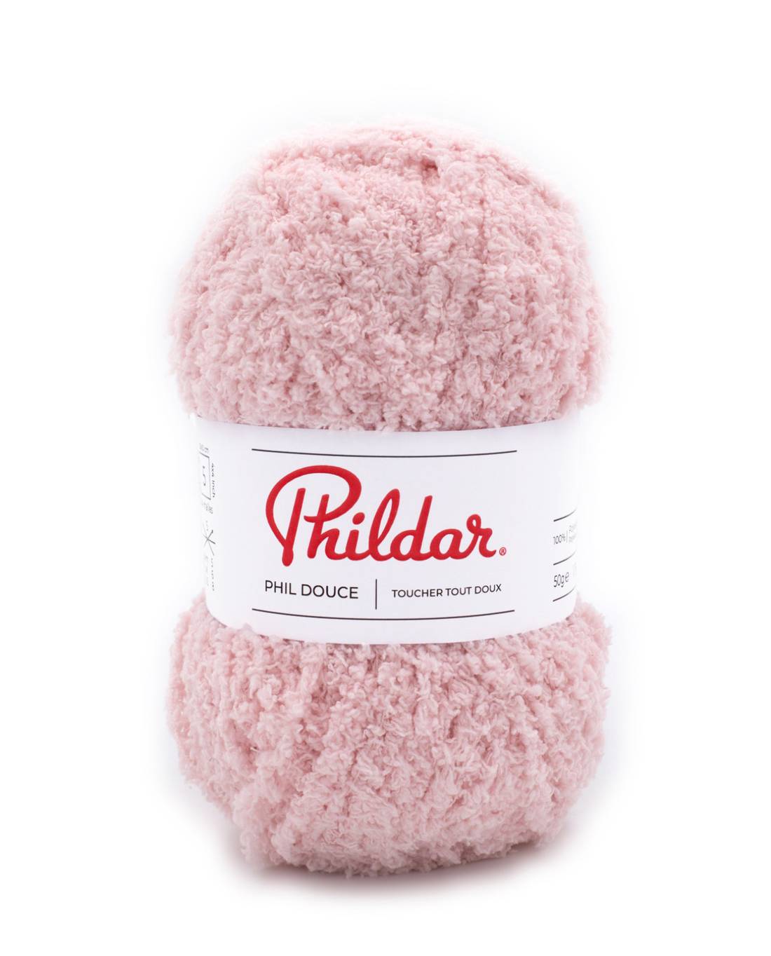 Phildar Phil Douce 2149 Dauwroze - zachte bol pluche garen in kleur Dauwroze