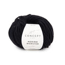 Katia Merino Worsted 002 Zwart