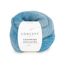 Katia Cashmina Paillettes 103 Blauw-Olieverf