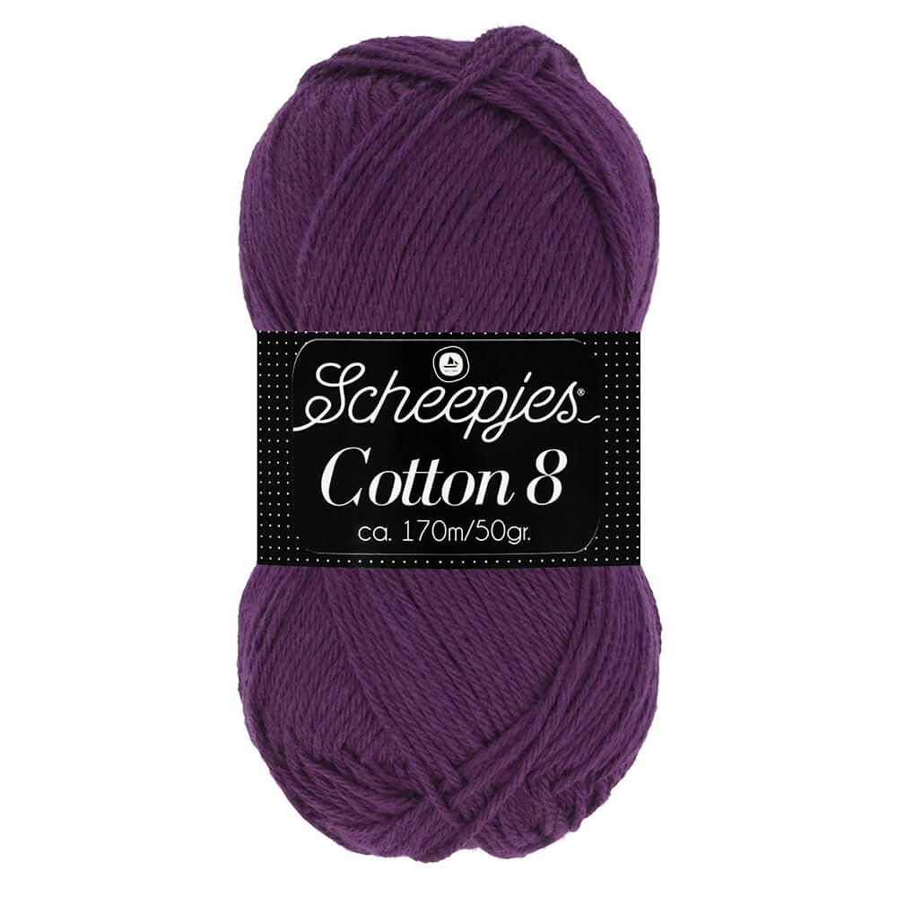 Scheepjes Cotton 8 721 Aubergine