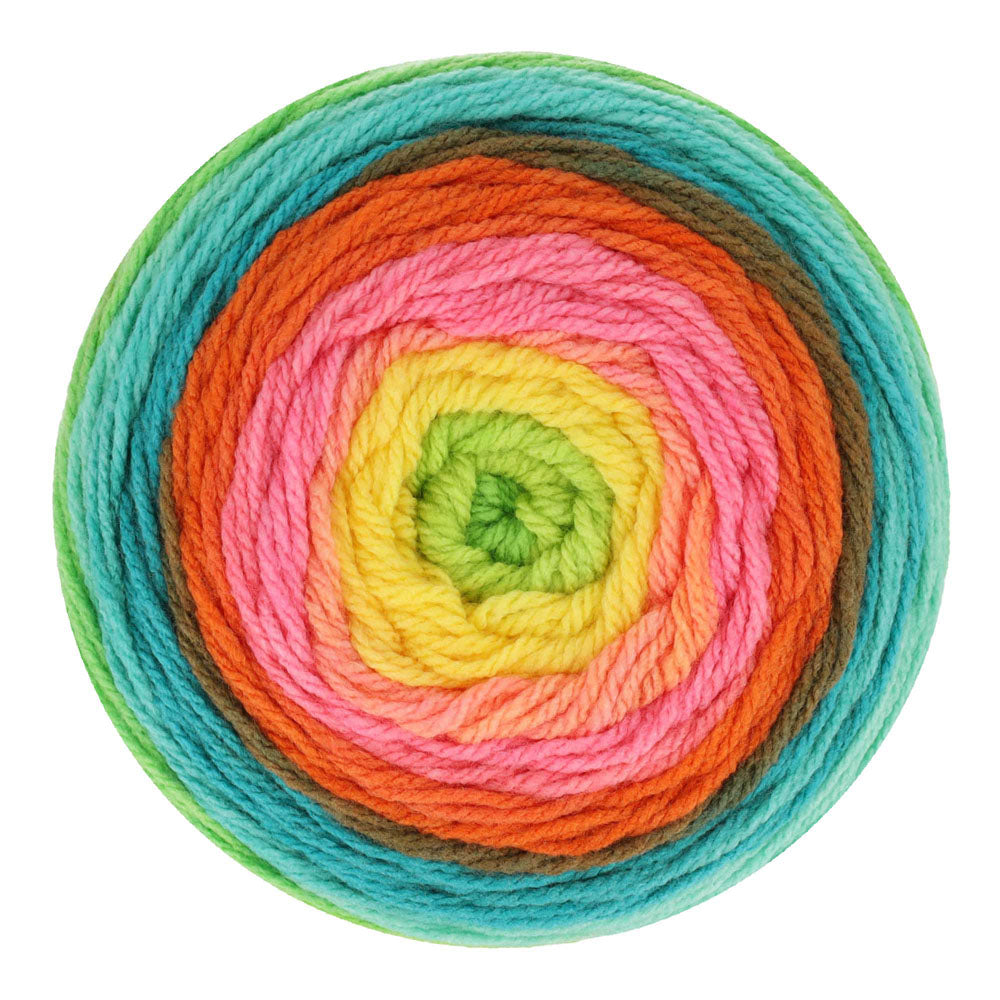Scheepjes Colour Crafter Cake 706 Creative Studio - bovenaanzicht van het kleurverloop