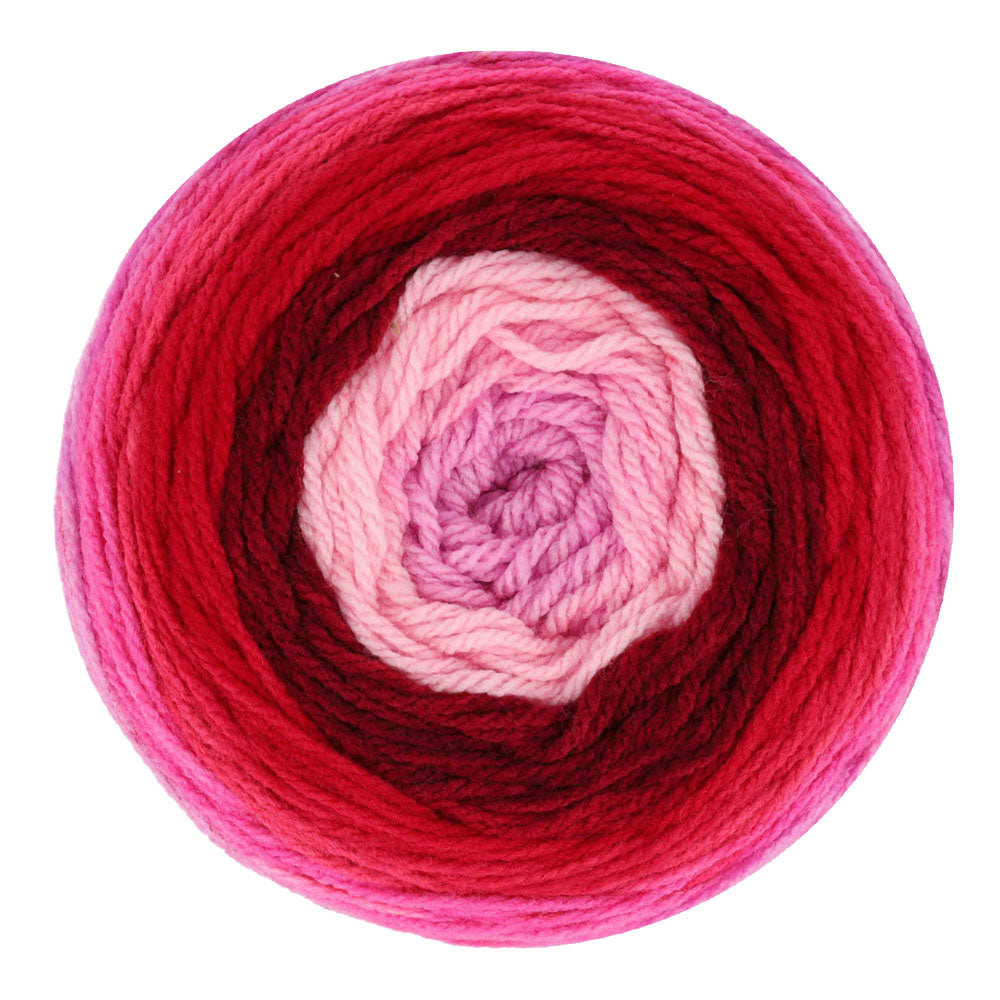 Scheepjes Colour Crafter Cake 707 Dopamine Décor - bovenaanzicht van het kleurverloop