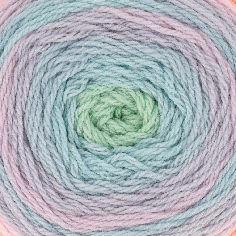 Scheepjes Colour Crafter Cake 711 Pastel Harmony - close-up van de draad en het kleurverloop