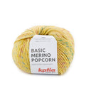 Katia Basic Merino Popcorn 203 Geel-Meerkleurig