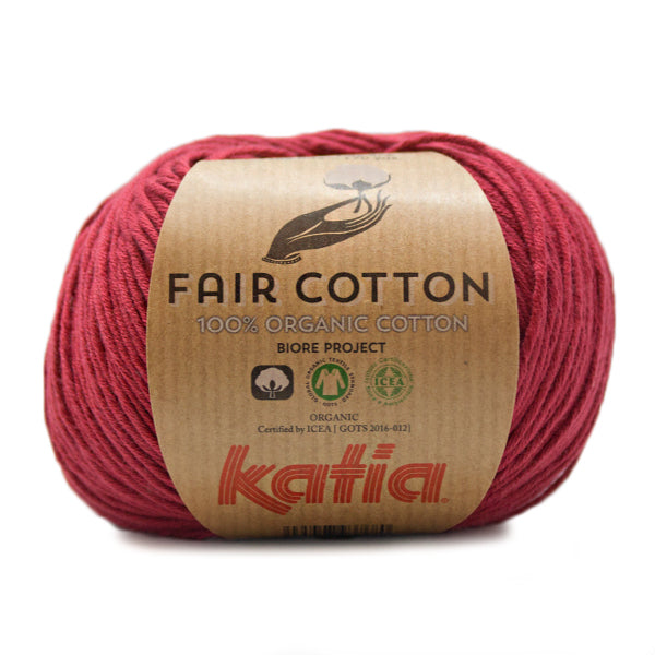 Katia Fair Cotton 027 Wijn rood