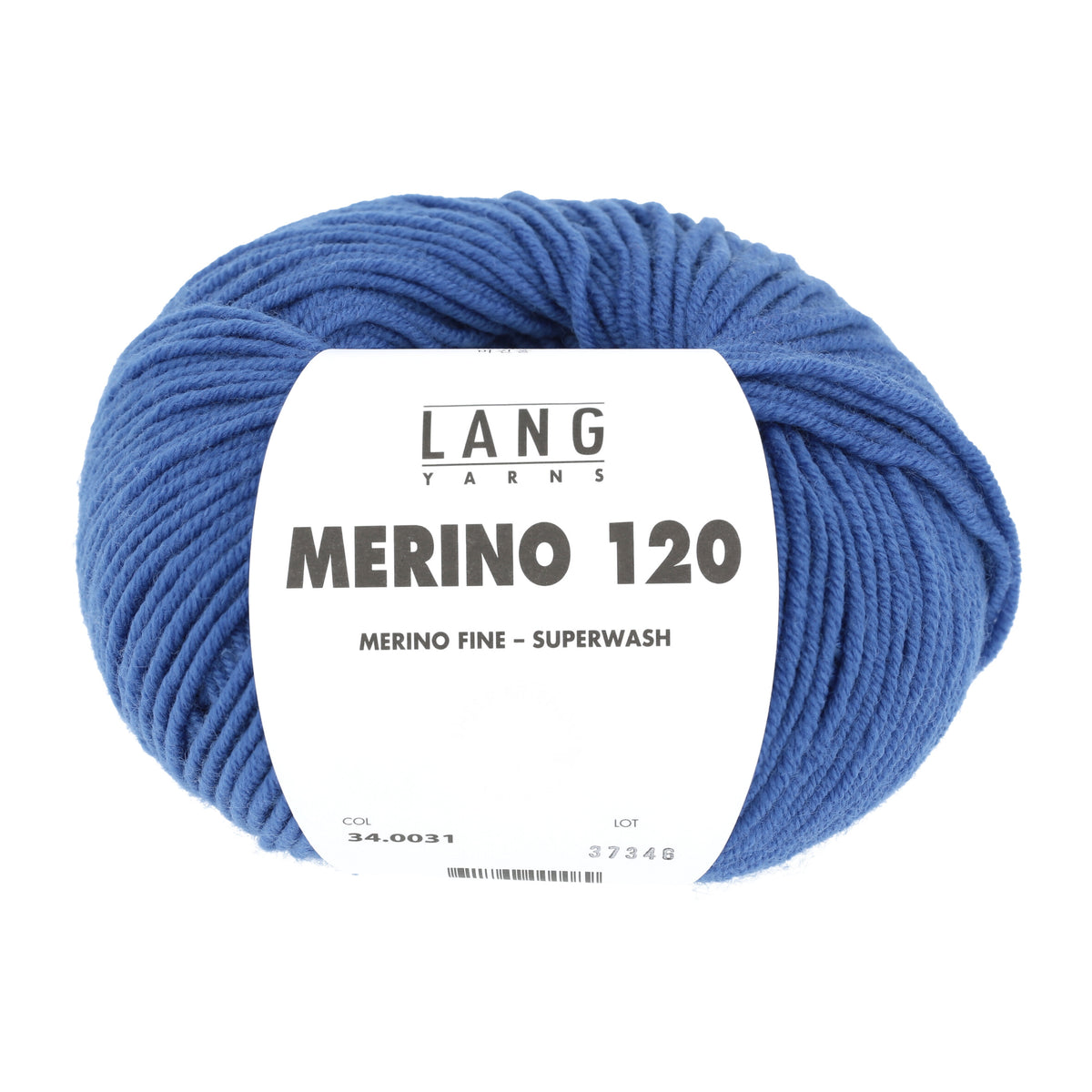 Lang Yarns Merino 120 0031 Royal - bol garen - vooraanzicht