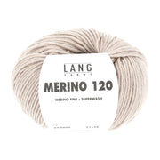 Lang Yarns Merino 120 0096 Lichtbeige - bol garen - vooraanzicht