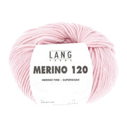 Lang Yarns Merino 120 0119 Lichtroze - bol garen - vooraanzicht