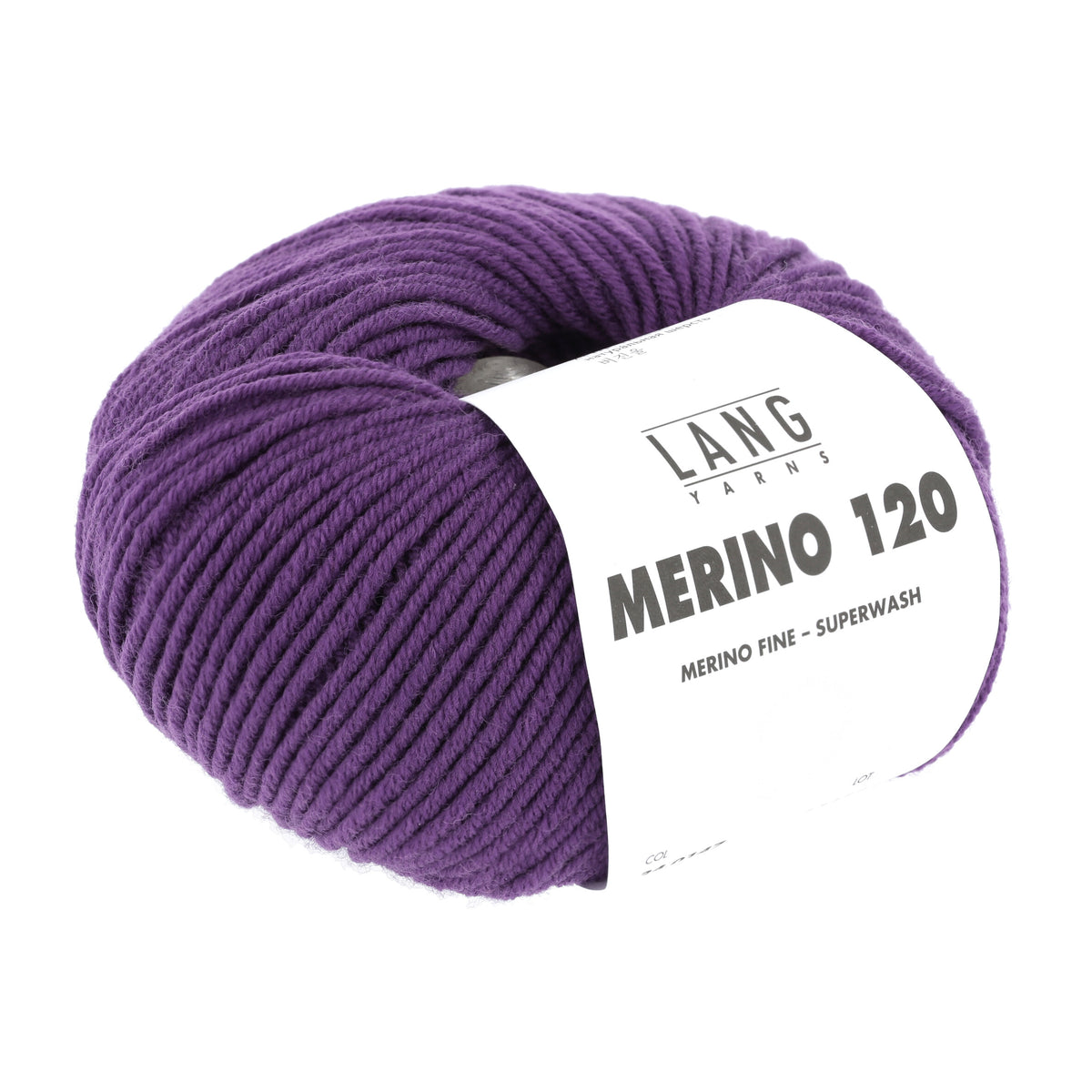 Lang Yarns Merino 120 0147 Lila - bol garen - tweede schuine aanzicht