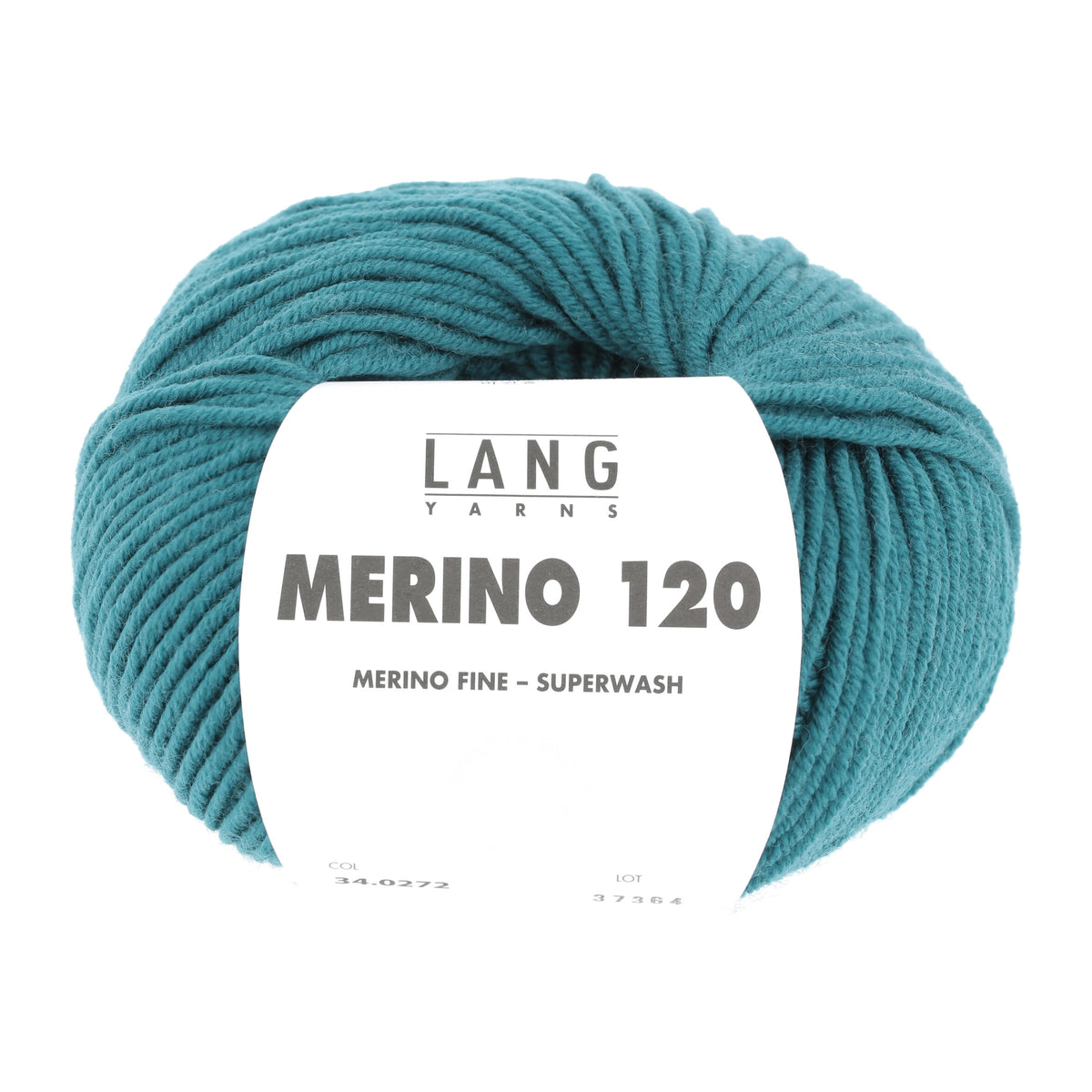 Lang Yarns Merino 120 0272 Petrol - bol garen - vooraanzicht