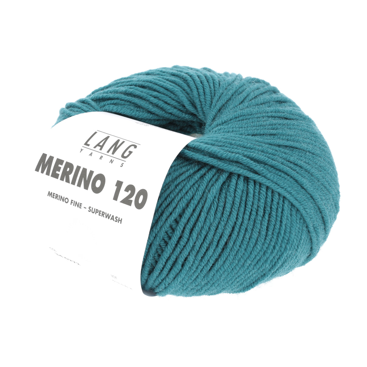 Lang Yarns Merino 120 0272 Petrol - bol garen - schuin van voren