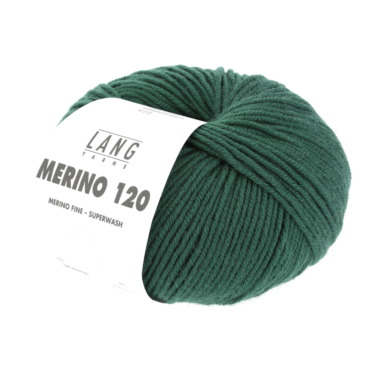 Lang Yarns Merino 120 318 Dark Green - bol garen - schuin van voren