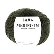 Lang Yarns Merino 120 0498 Loodgroen - bol garen - vooraanzicht