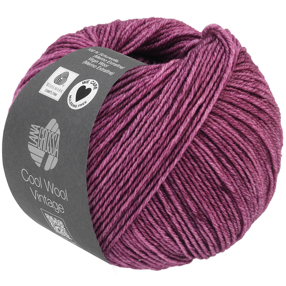 Lana Grossa Cool Wool Vintage 7365 Pruim