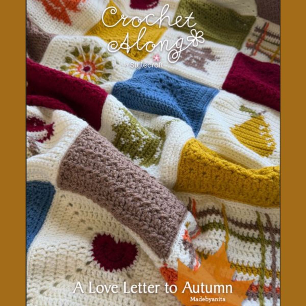 Haak de herfst in huis met de Stylecraft Love Letters to Autumn CAL: ontdek de haakpakketten voor deze sfeervolle herfstdeken bij Wolplein.