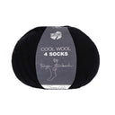 Lana Grossa Cool Wool 4 Socks Uni 7706 Zwart