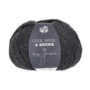 Lana Grossa Cool Wool 4 Socks Uni 7707 Antraciet