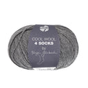 Lana Grossa Cool Wool 4 Socks Uni 7708 Donkergrijs