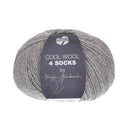 Lana Grossa Cool Wool 4 Socks Uni 7709 Lichtgrijs