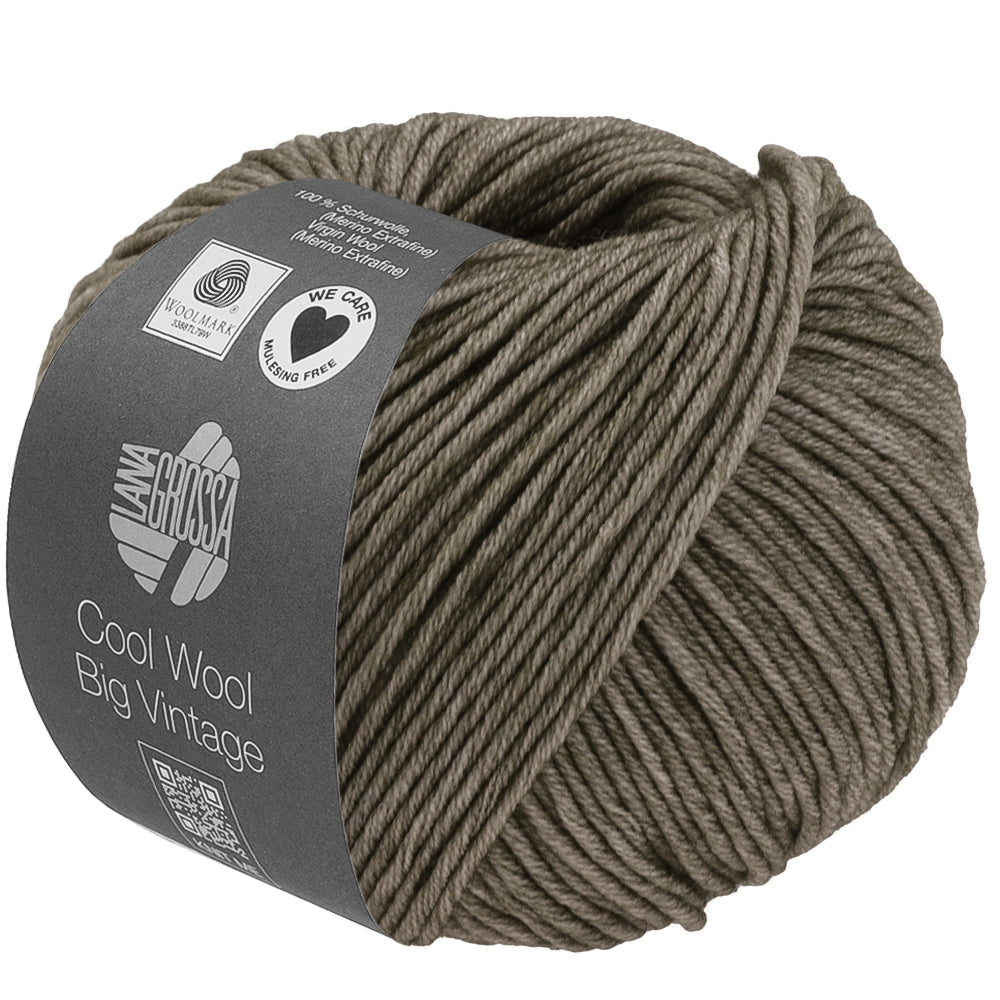 Lana Grossa Cool Wool Big Vintage 7196 Grijsgroen