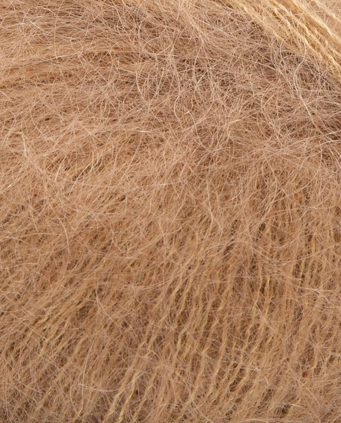 Phil Mohair Soie 2022 Naturel - detail van de draadstructuur