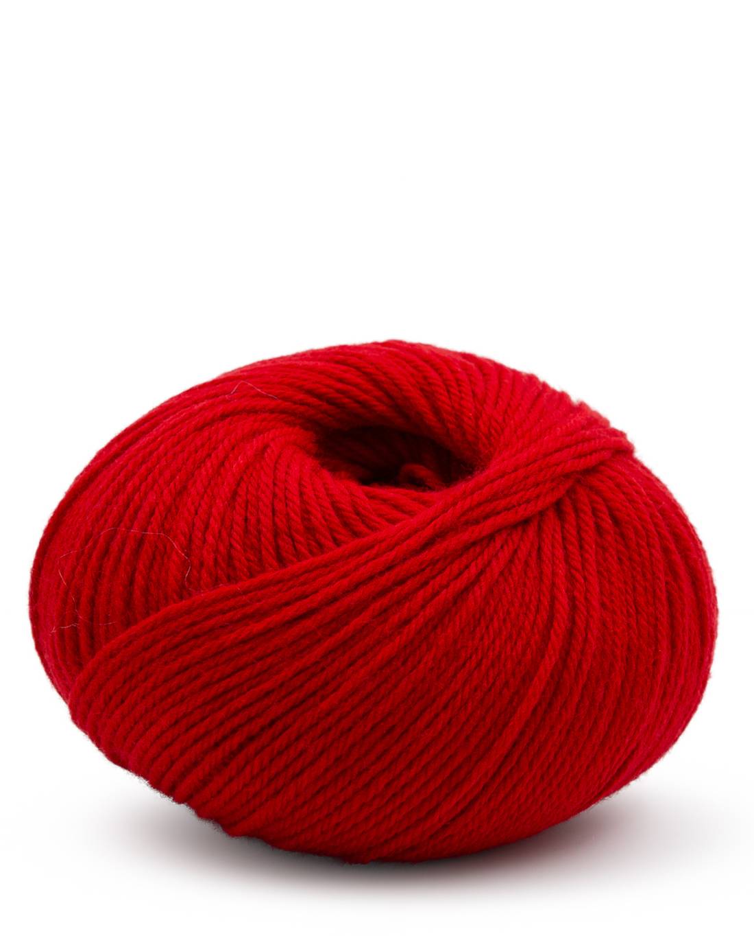 Phildar Phil Caresse 2127 Red - garenbol vanuit een andere hoek