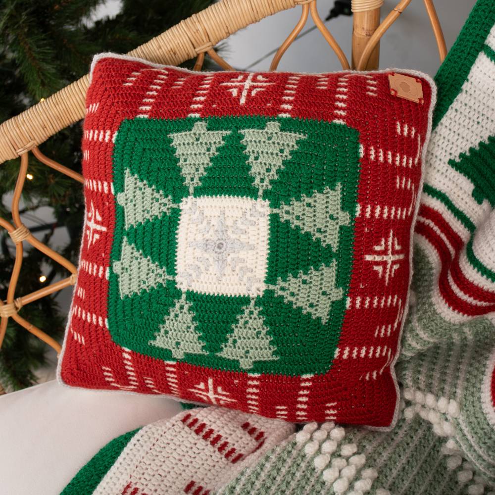 Kerstkussen Haakpatroon (Digital)