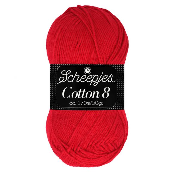 Scheepjes Cotton 8 510 Red