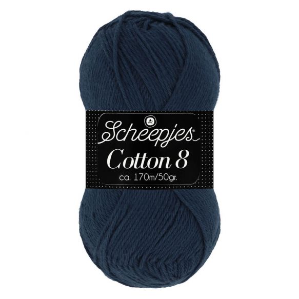 Scheepjes Cotton 8 527 Dark Blue