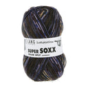 Lang Yarns Super Soxx Color 4-Fach 572 Donkerolijf/Zwart 1154 Shetland