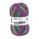 Lang Yarns Twin Soxx 4-Fach 584 Mint/Violet/Blauw/Oranje 1156 Proud