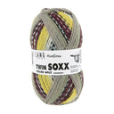 Lang Yarns Twin Soxx 4-Fach 585 Geel/Bruin/Lichtblauw 1156 Excited