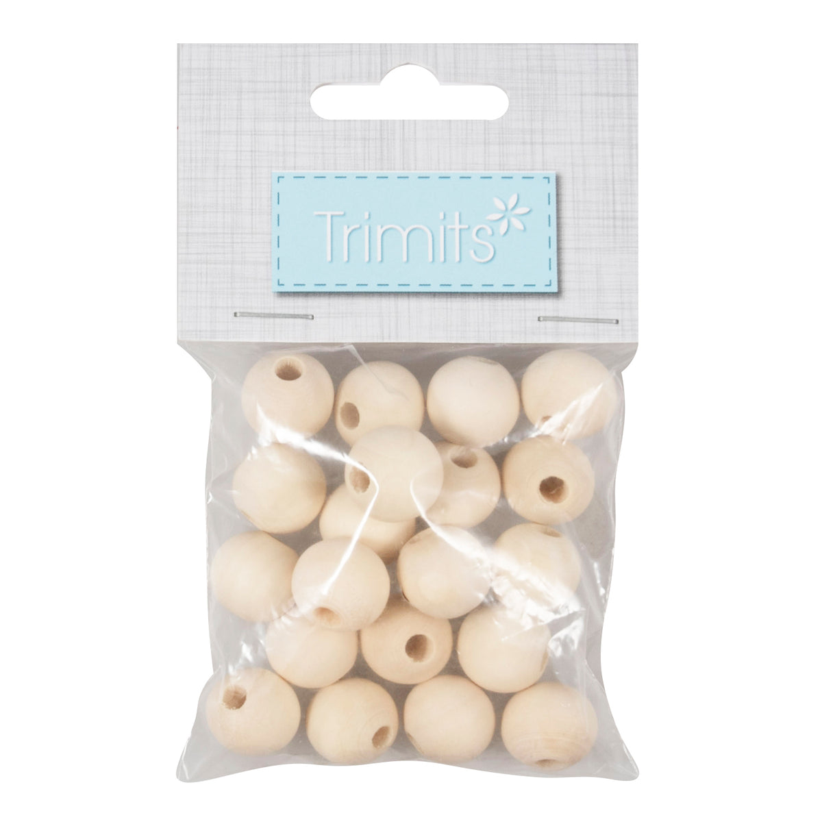 Trimits Houten Kralen 15 mm (20 stuks) in verpakking