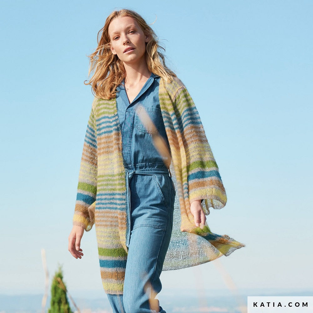 Breipatroon Mohair Shades Strepenvest