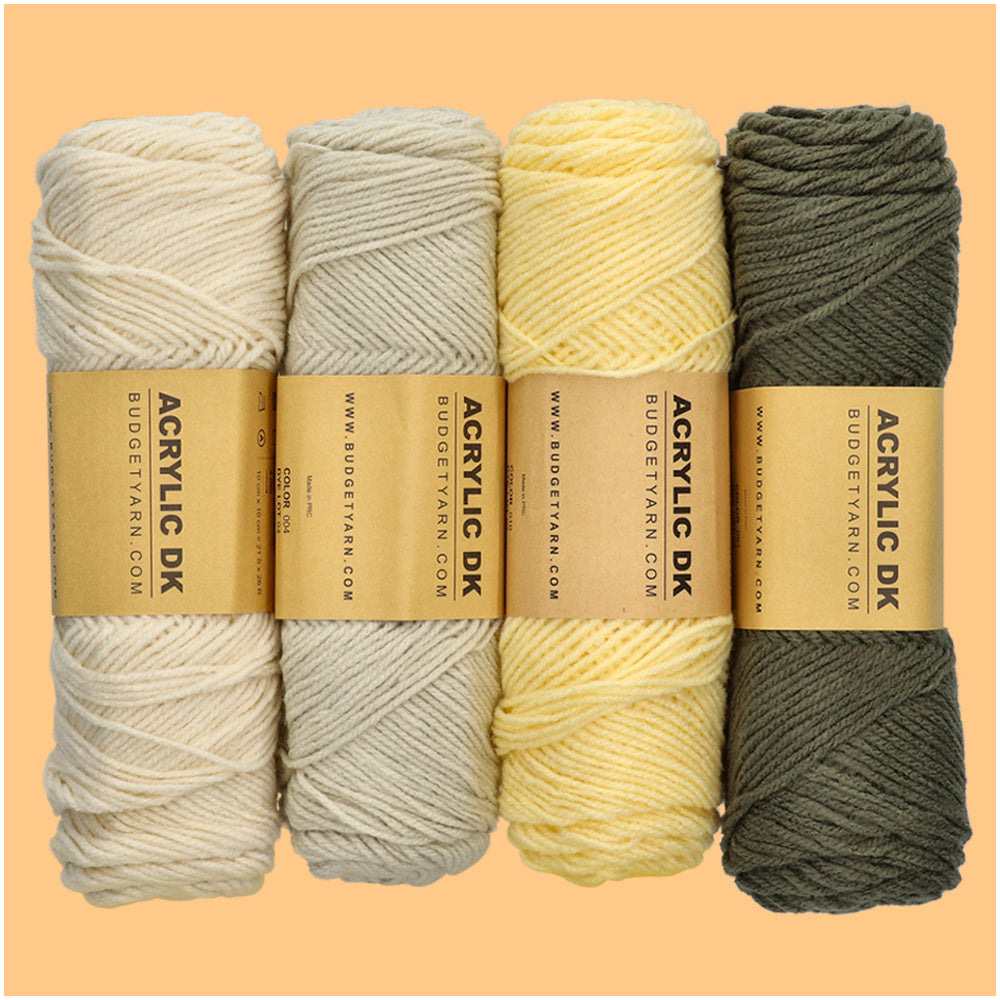 Budgetyarn Acrylic DK 009 Limestone (4)