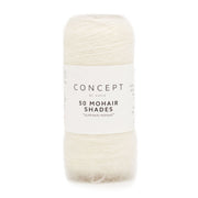 Katia 50 Mohair Shades 001 Ecru