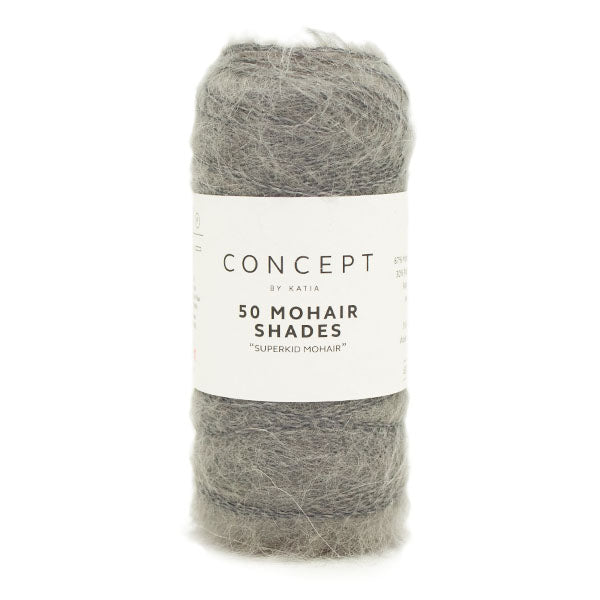 Katia 50 Mohair Shades 004 Medium grijs