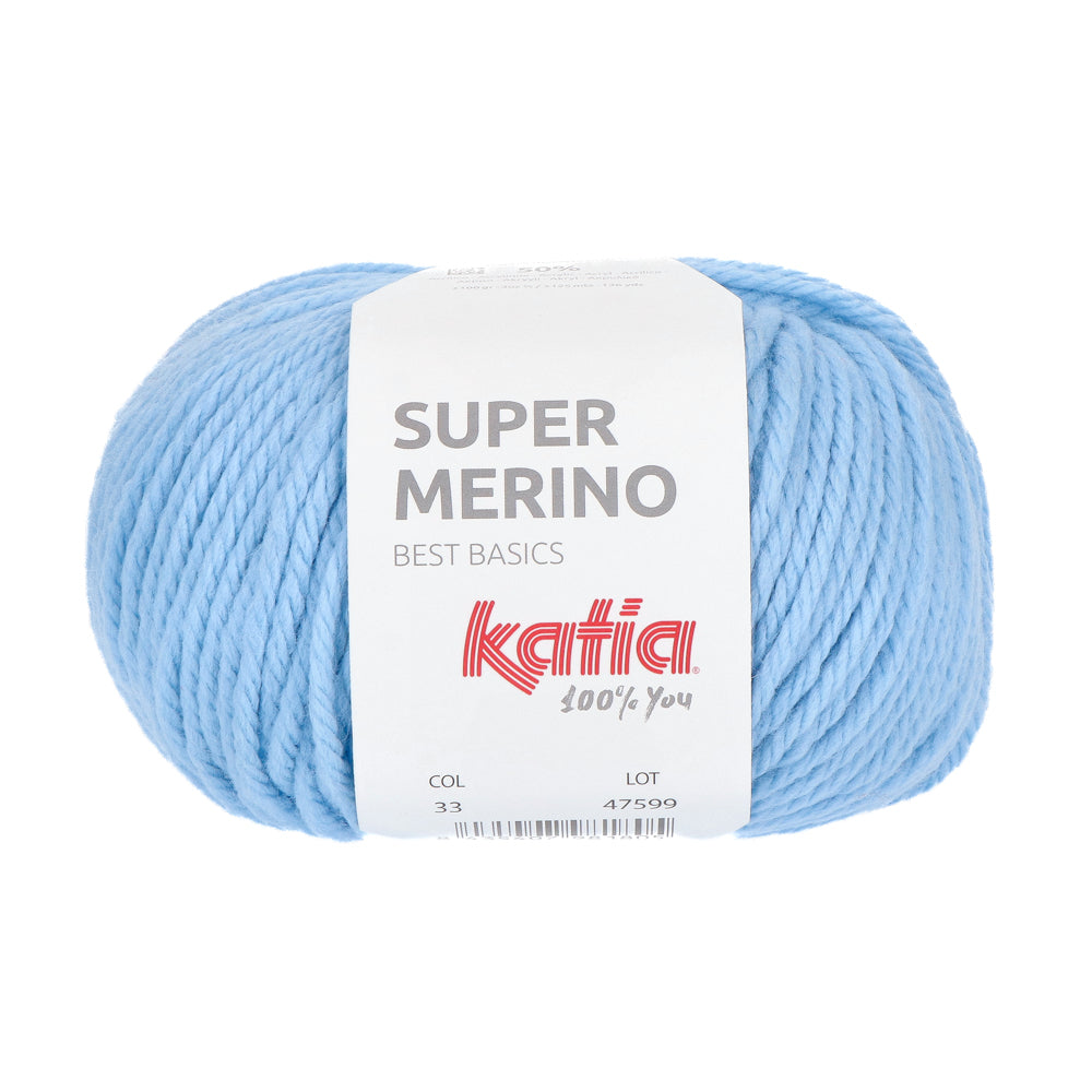 Katia Super Merino 33 Azul pastel