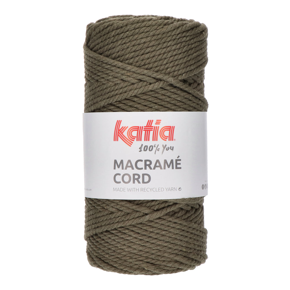 Katia Macramé Cord 117 Olijf groen