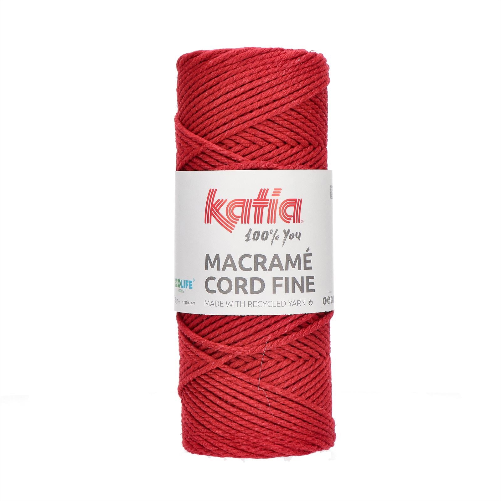 Katia Macramé Cord Fine 216 oriental red Oosters rood