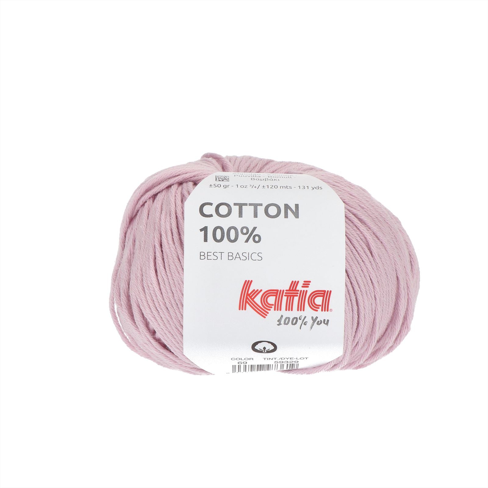 Katia Cotton 100% 069 Licht mauvé